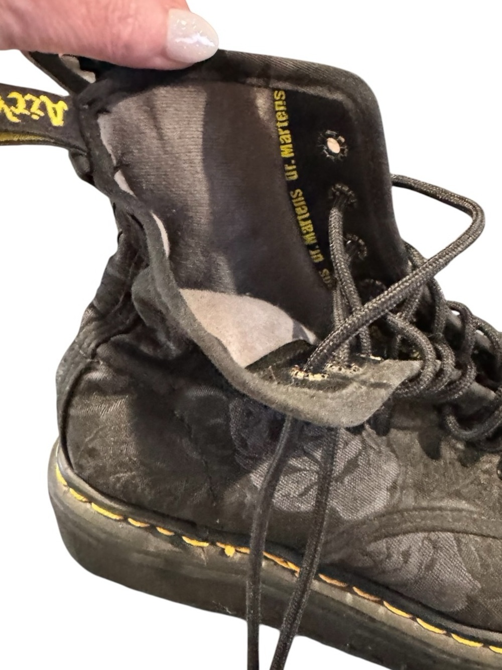 Dr Martens Vintage 90s Floral Fabric Boot 9 - Picture 9 of 13